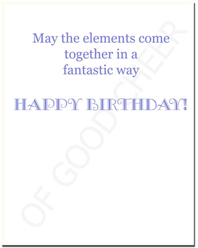 birthday card