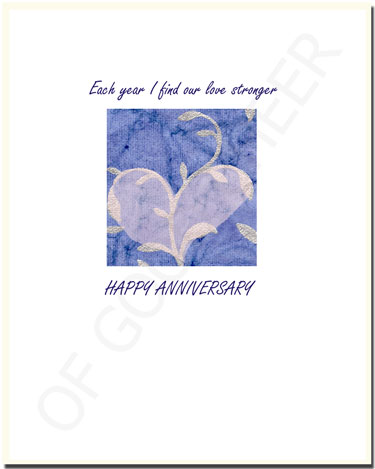 anniversary card